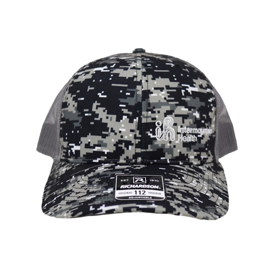 RICHARDSON DIGITAL CAMO HAT - 112P_IH_BLKCMO