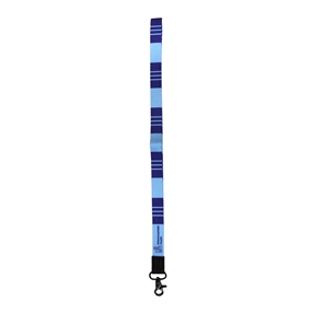 THREAD NECK LANYARD-BLUE STRIPE