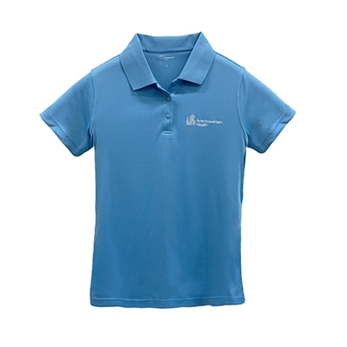 WOMENS POLO SOFT BLUE