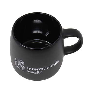 CERAMIC WIDE BOTTOM MUG  - CERMUG_IH_BLK