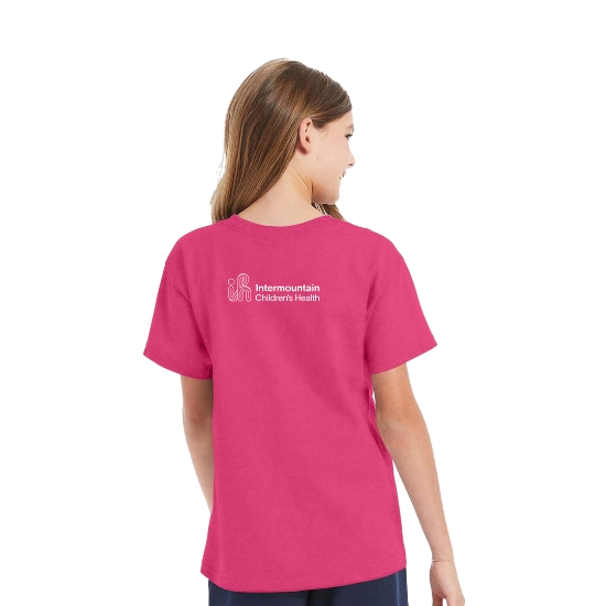 Hanes Youth Tee Wow Pink - ICH_5480_WP_