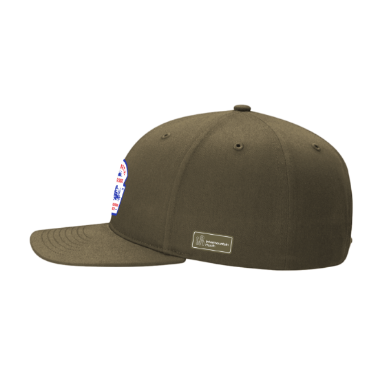 Desert Landscape Khaki Flat Brim Hat - IHDES_FTHAT_TAN