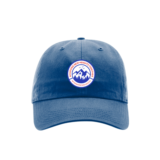 Peaks Landscape Blue Relaxed Cotton Cap - IHPEA_HAT_BLU