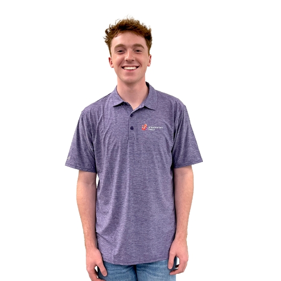 Antigua Men's Par 3 Dark Purple Heather - IH_104829_PH_