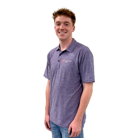 Antigua Men's Par 3 Dark Purple Heather - IH_104829_PH_