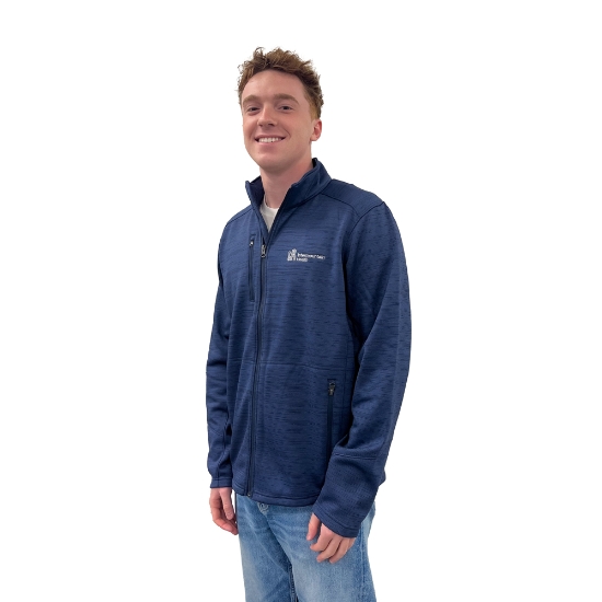 Port Authority® Digi Stripe Fleece Jacket - IH_F231_NV_
