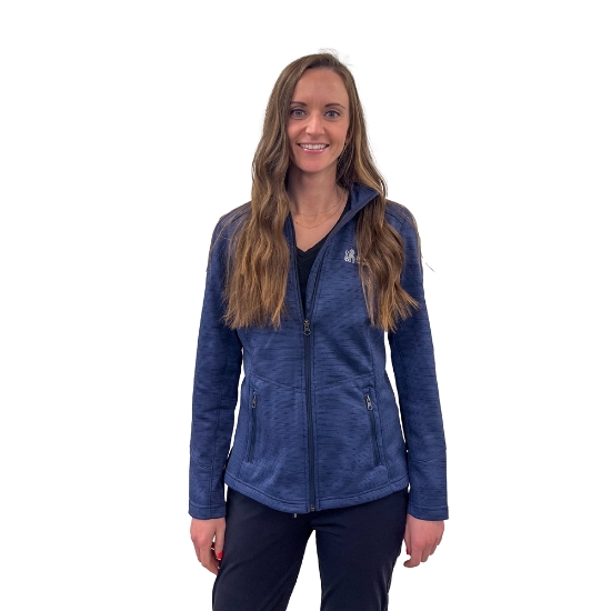 Port Authority® Women's Digi Stripe Fleece Jacket - IH_L231_NV_