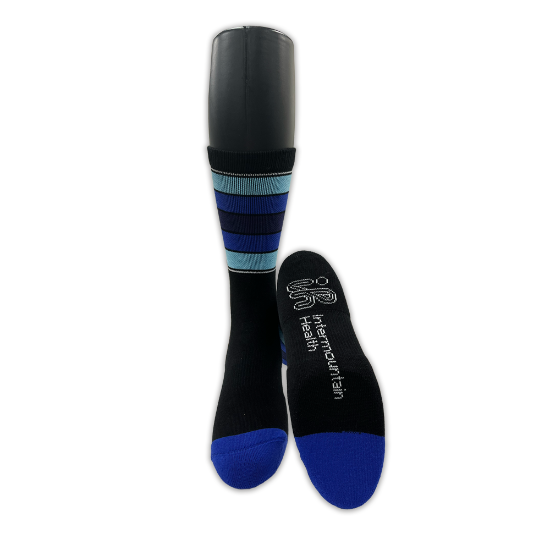 Blue & Black Athletic Socks - IH_SOCK_ATHLBL