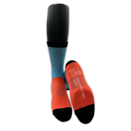 Coral & Blue Athletic Sock - IH_SOCK_ATHLCO