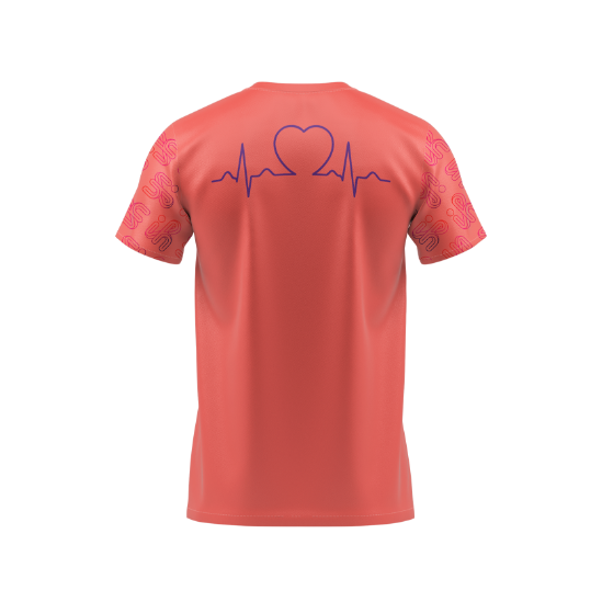 Sublimated Tee Heartbeat Coral - IH_TEEFF_PK_