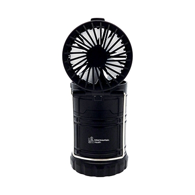 RENEW RECHARGEABLE DUAL LANTERN FAN - L296LED_IH_BK