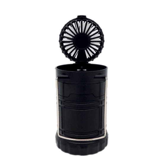 RENEW RECHARGEABLE DUAL LANTERN FAN - L296LED_IH_BK