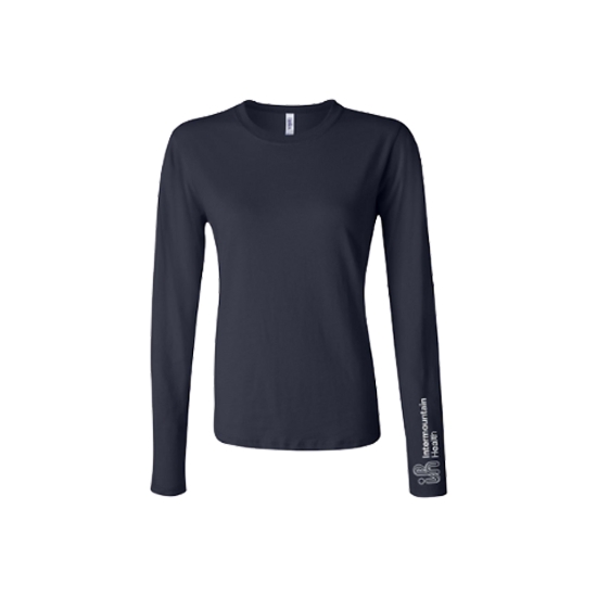Women's Long Sleeve Navy Tee - LS_WNVTEE_IH_