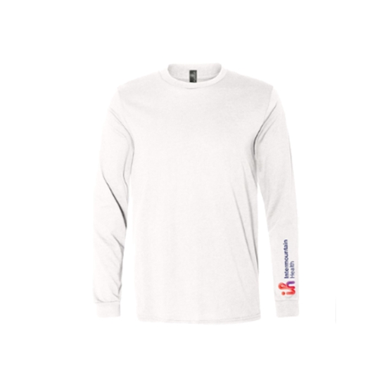 Men's Long Sleeve White  Tee - LS_WTTEE_