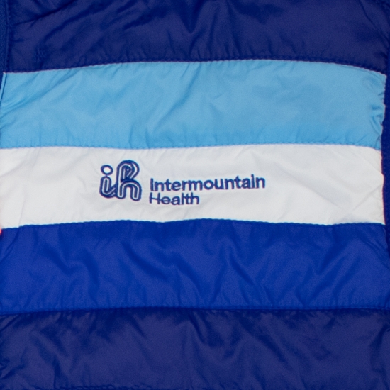 Custom Color Block Puffy Vest - VEST_BLU_IH_