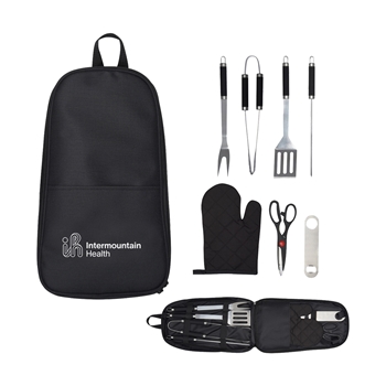 7 PIECE MASTER BBQ SET IN CARRYING CASE 