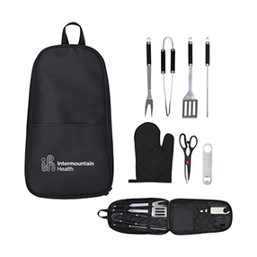 7 PIECE MASTER BBQ SET IN CARRYING CASE