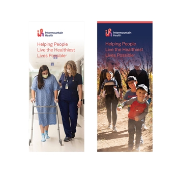 2 Sided Pull Up Banner with case Nurse/Family 