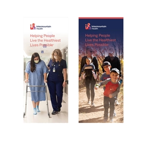 2 Sided Pull Up Banner with case Nurse/Family