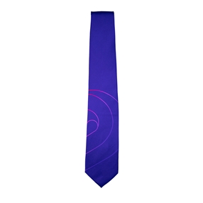 SILK TIE-NAVY