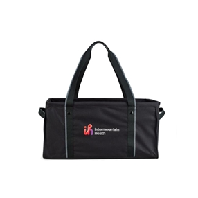 UTILITY TOTE BLACK W FULL COLOR LOGO