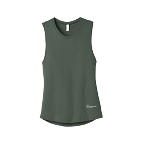 WM JERSEY MUSCLE TANK-MILITARY GREEN